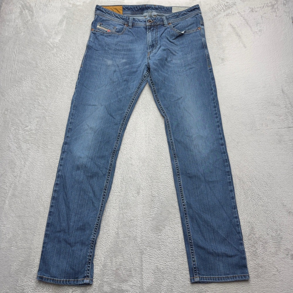 Diesel Jeans Mens 33 Blue Thommer Slim Skinny Medium Wash Denim Pants